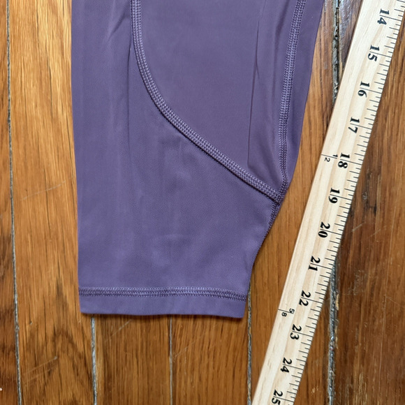 Athleta Cropped Leggings Rainier Unbrushed 7/8 Tight Purple Activewear Size 2X - Picture 3 of 7